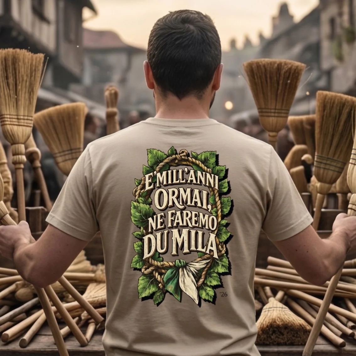 T-SHIRT "MILL'ANNI" 2026 (Sabbia)