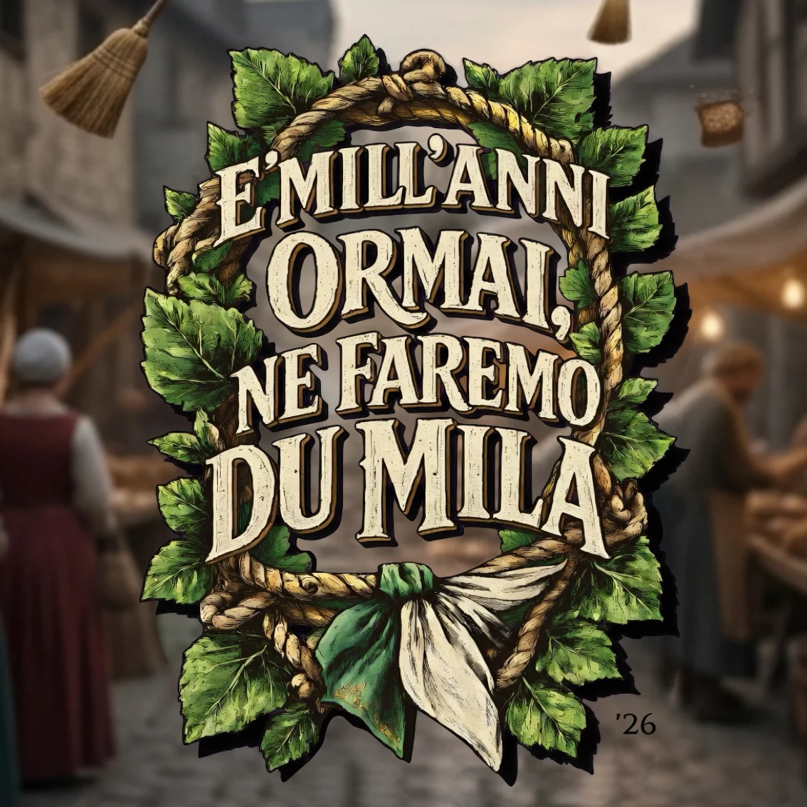 T-SHIRT "MILL'ANNI" 2026 (Sabbia)